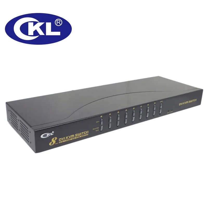 CKL 8 портовый USB DVI KVM переключатель с аудио и PS/2 клавиатура для ПК монитора горячей