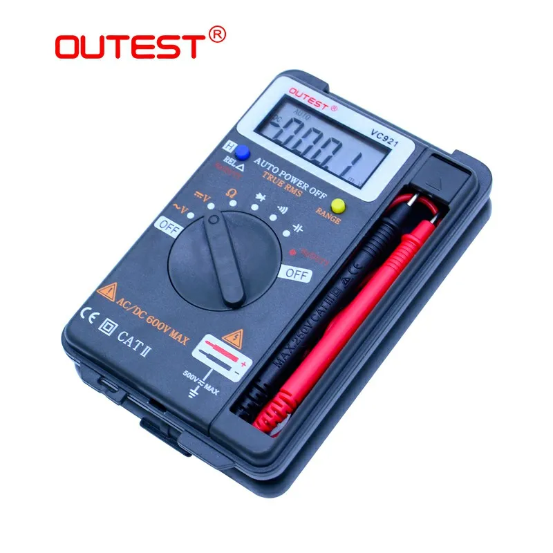 OUTEST VC921 3 3/4 DMM Интегрированный персональный карманный мини цифровой мультиметр