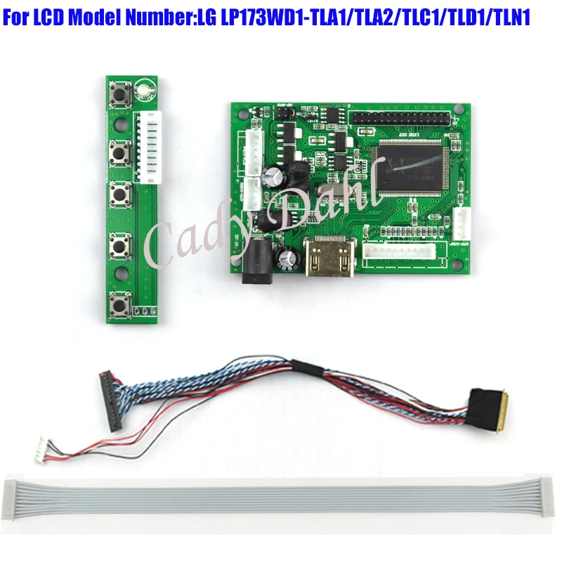 Плата контроллера LVDS HDMI 30P + 40 контактов комплекты кабелей Lvds ДЛЯ LP173WD1 TLA1/TLC1/tlld1/TLN1