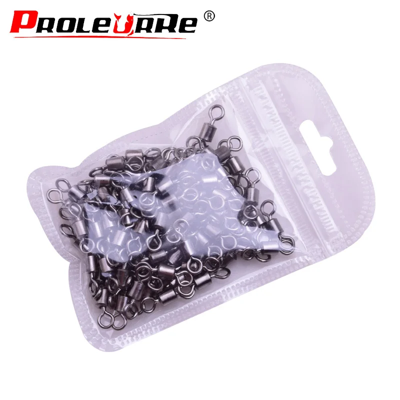 

100pcs/lot American Rolling Swivel MS Sea Rock Fishing Tackle Fishhooks Accessories Fishing Swivels Fishing Tools PR-027