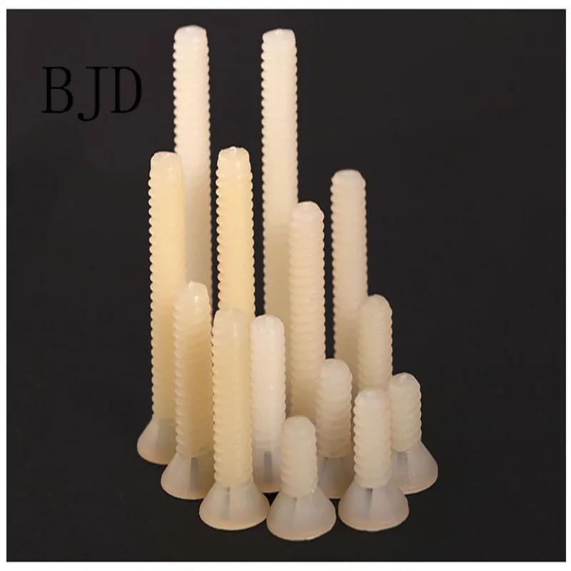 20pcs M8*10/12/15/20/25mm white nylon plastic insulated cross groove flat head screw suitable screws | Обустройство дома