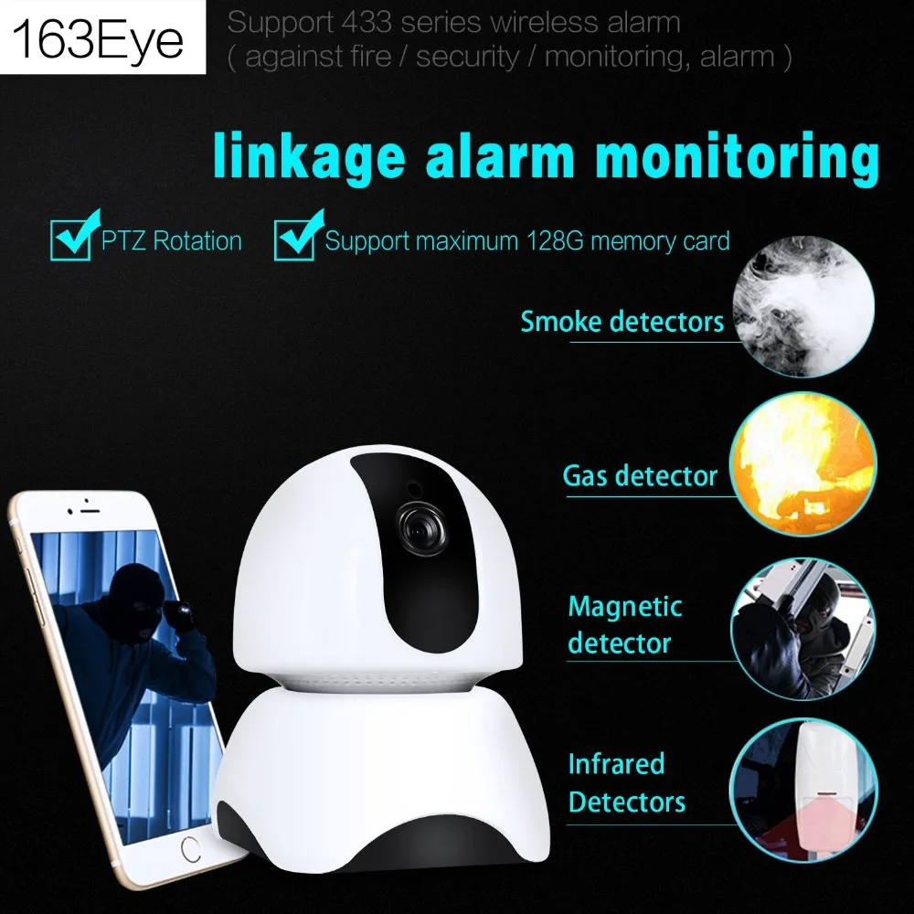 Беспроводная ip камера 1MP WiFi сетевая безопасность ночное видение CCTV наблюдения