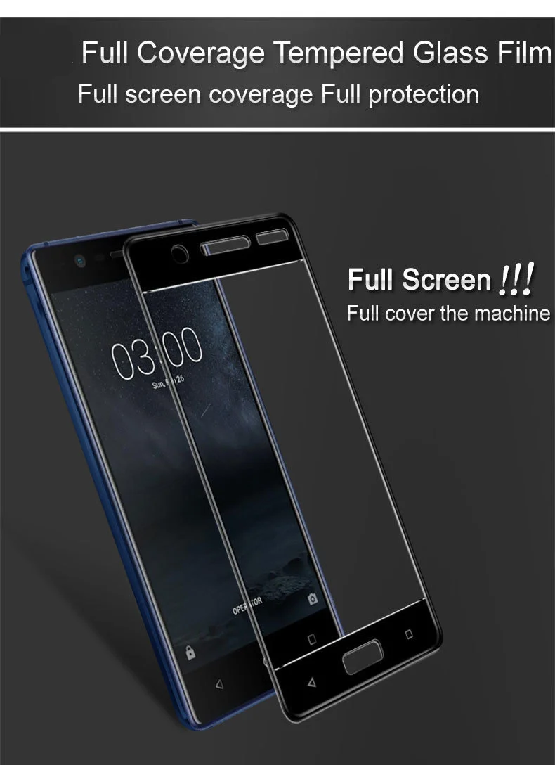 1 шт. закаленное стекло для Nokia 5 Защита экрана полное покрытие TA-1008 TA-1030 3D пленка с