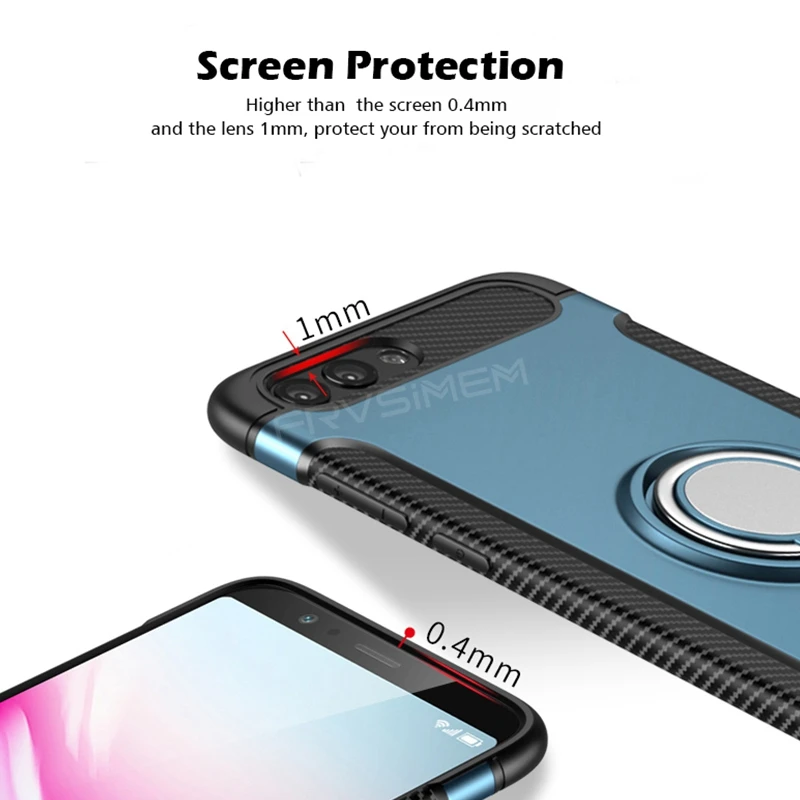 Чехол для телефона с держателем на 360 кольцах Для huawei View V10 V 10 Honor 5 99 дюймов