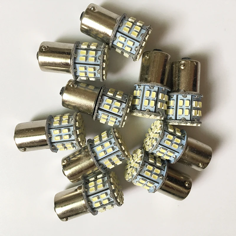 10x12 в 24 супер яркие 1156 BA15S P21W 1157 Bay15d P21/5 Вт 50SMD 1206 3020 50 светодиодов SMD Автомобильные