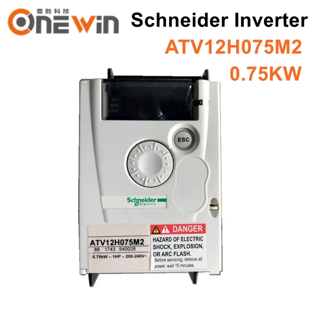 Оригинальный преобразователь частоты Schneider ATV12H075M2, однофазный ...
