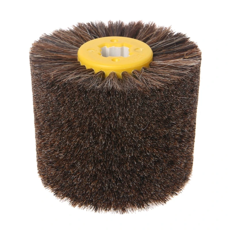 

Deburring Horsehair Round Brush Head Polishing Grinding Buffing Wheel Woodworks