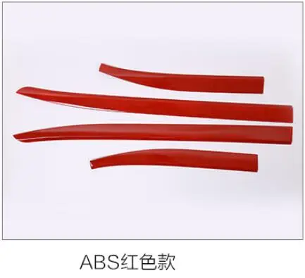 LOOK D Новая ABS Автомобильная Боковая дверь защитная рельефная Накладка для отделки для Jeep Renegade EMS(5 стилей - Цвет: LOOK D