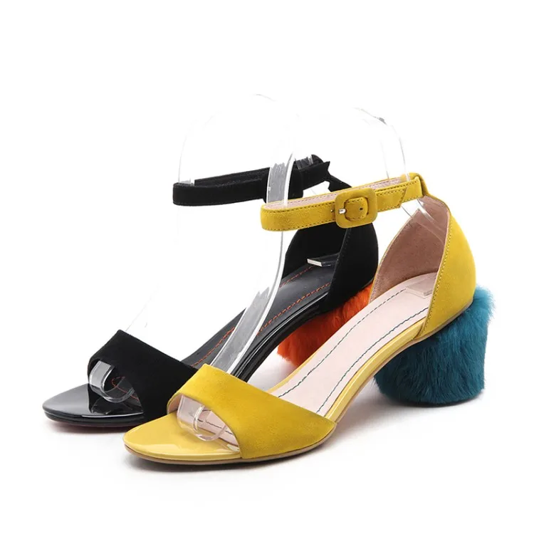 34 39 горячие новые сандалии 2017 модные из овечьей замши удобные дышащие женские