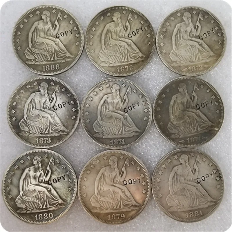 USA (1866-1890)-P SEATED LIBERTY HALF DOLLAR COIN COPY commemorative coins-replica coins medal collectibles | Дом и сад