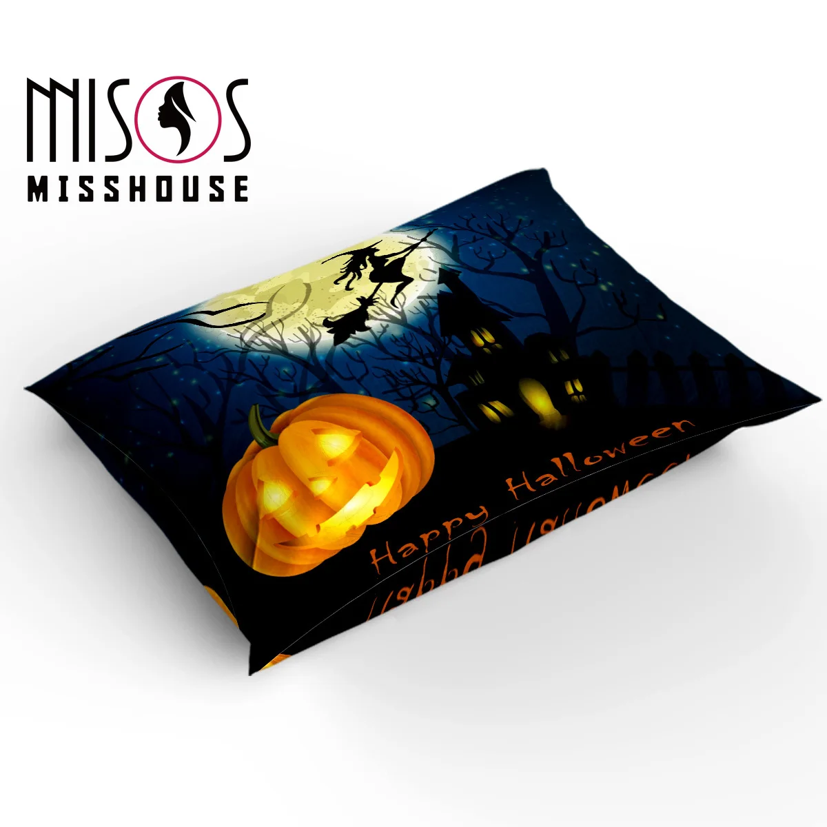 Озорные постельные принадлежности Хэллоуин ЕВА Тыква Мультфильм Дом Луна