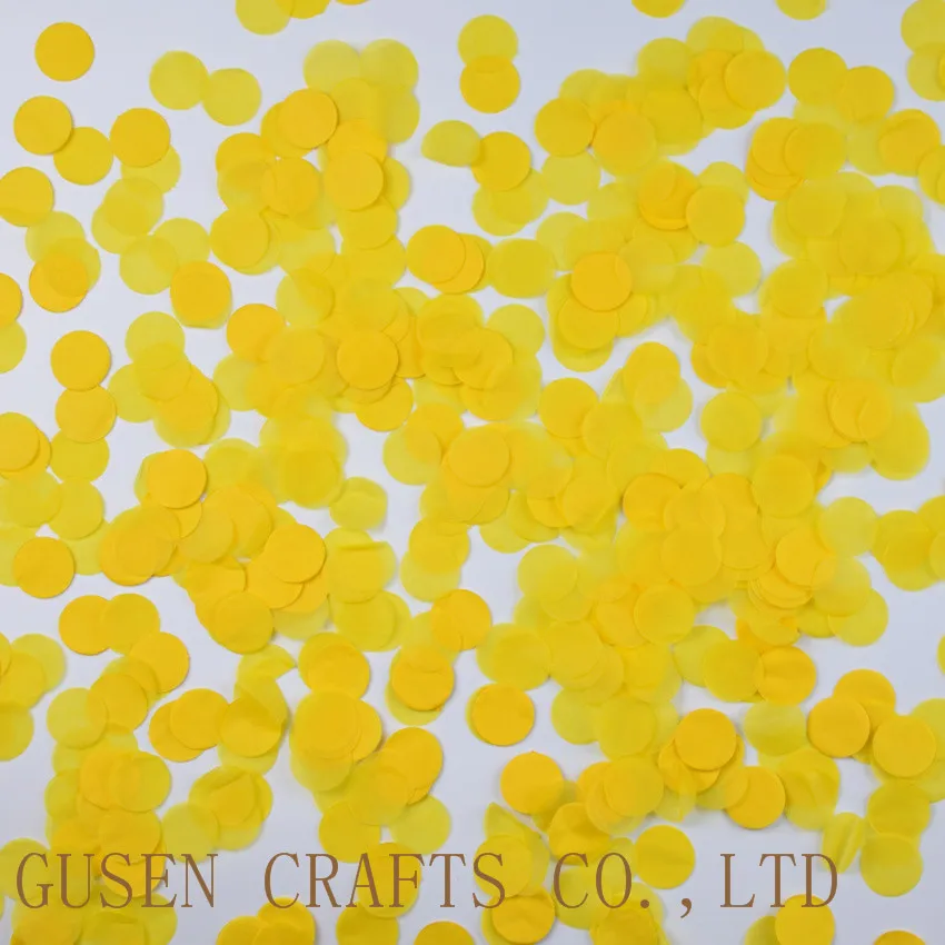 1000 шт. 1 дюйм желтый цвет Круглая Бумажная фотобумага набор для украшения стола