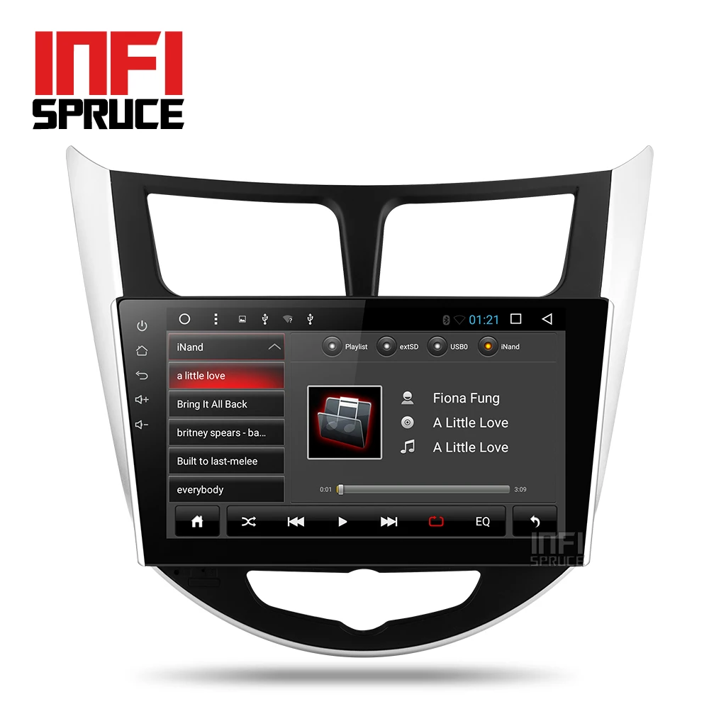 Автомобильный dvd плеер для Hyundai/Solaris/accent/Verna/i25 2G Android 8 1 с навигацией Wifi gps стерео