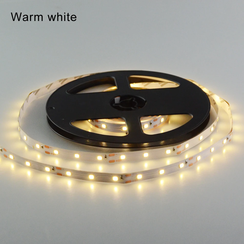 5 м Светодиодные полосы света 300 светодиодов 3528 SMD DC12V flexture свет строка ленты Клейкие ленты лампы+ EU/US разъем 2A Адаптеры питания+ DC адаптер