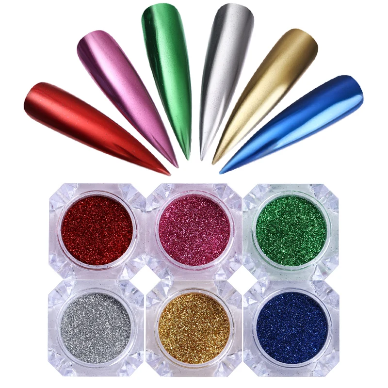 0 2 г/0 5 г яркие блестки для ногтей порошок цветной дизайн хром пигмент Пыль УФ гель