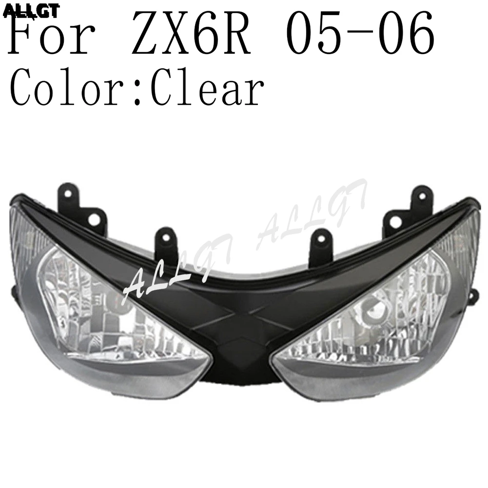 Передняя фара в сборе для мотоцикла Kawasaki ZX6R 2003-2005 2006 2007 2008 2009 2010 2011 2012 2013 2014 2015 2016 |