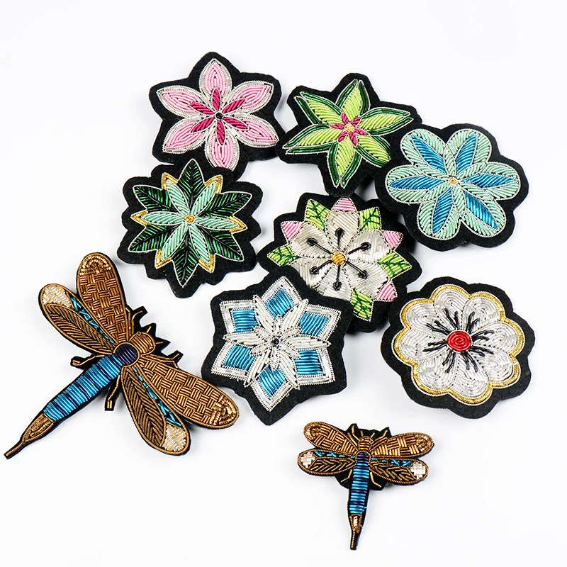 Рукоделие 3D вышивка вручную из бусин цветы в виде снежинок с штифтом