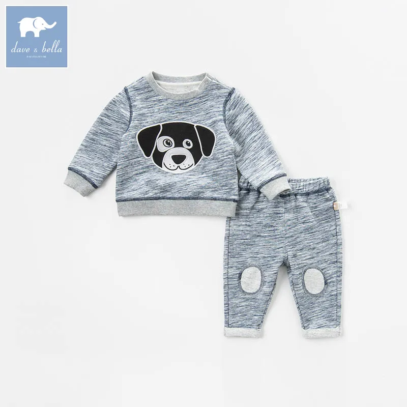 DB7202 dave bella spring baby boys clothing sets toddler children suit high quality outfits Clothing Suits | Детская одежда и