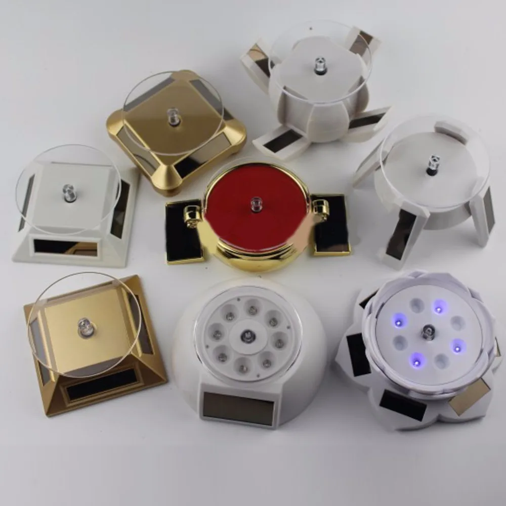 Автоматическая вращающаяся подставка для ювелирных изделий на солнечной