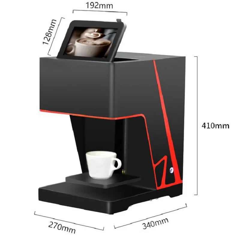 

2018 Portable Digital 3d Selfie Coffee Printer Machine Small Automatic Edible Ink Printing Machine