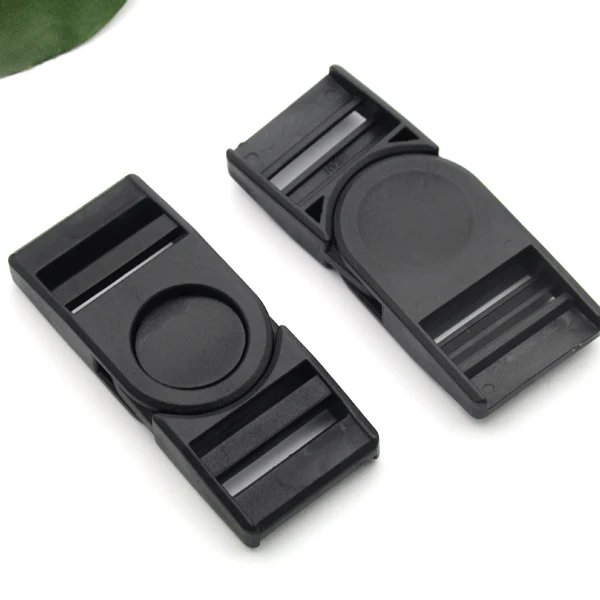HLD/M042-25mm, 1 дюйм, черная пластиковая пряжка, нажимающая Пряжка для лямок, 20 шт./лот