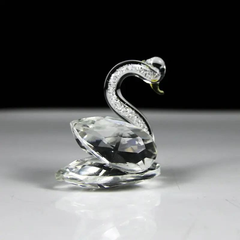 Романтический кристалл лебедь алмаз Лебедь мелкие фигурки животных для
