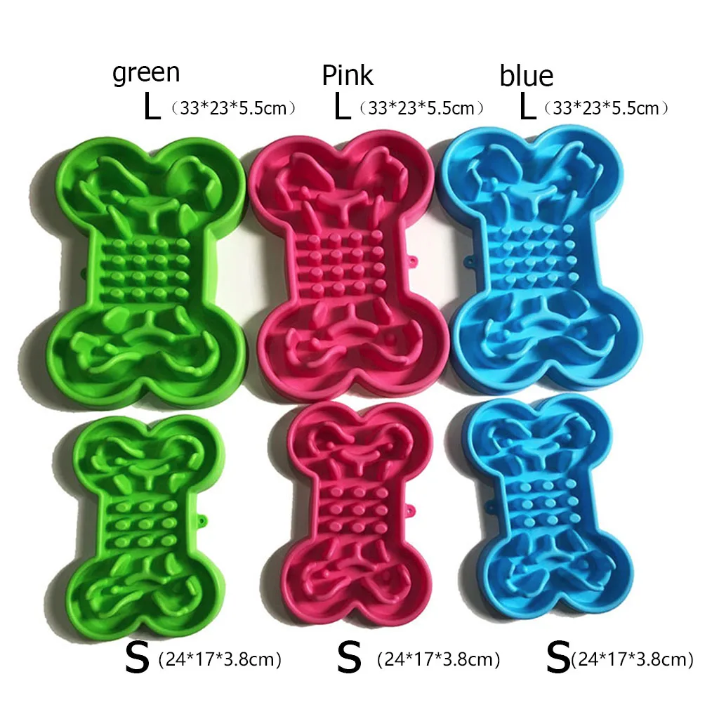 Миска для собак и кошек мягкая резиновая медленная кормушка домашних животных