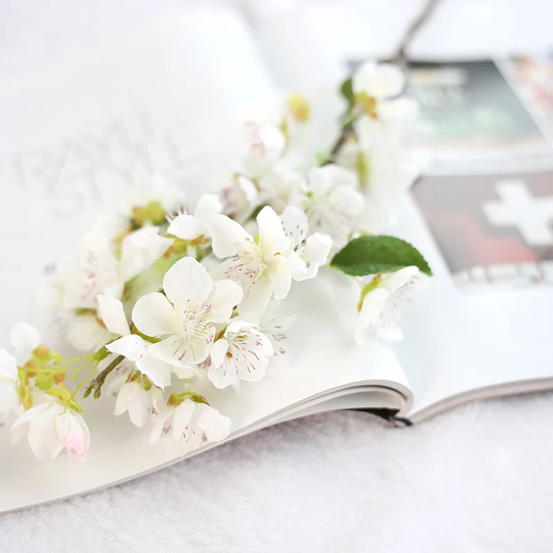 10 шт. искусственное моделирование шелковых цветов цветок сливы ручная работа