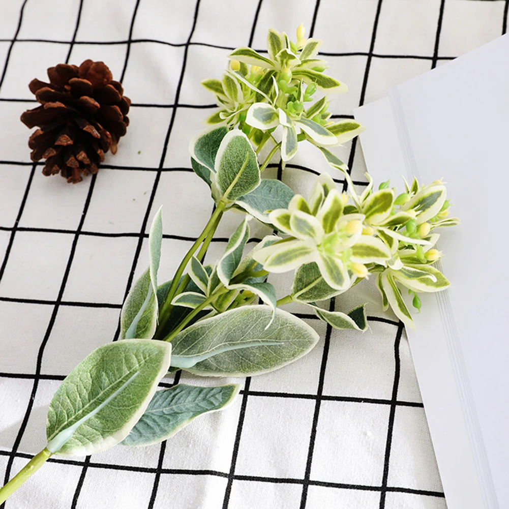 Искусственное свадебное украшение искусственных листьев эвкалипта поддельные