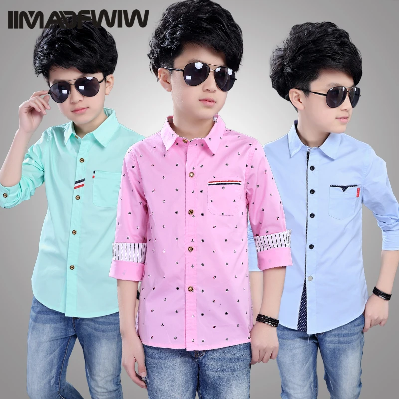 Летняя хлопковая рубашка для мальчиков новинка 2021 Корейская версия модная