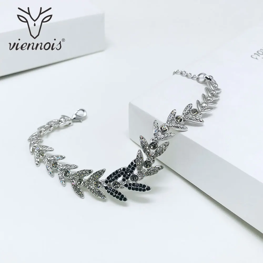 От Viennois покрытие из кубического циркония Браслеты &amp Браслеты-кольца для женщин