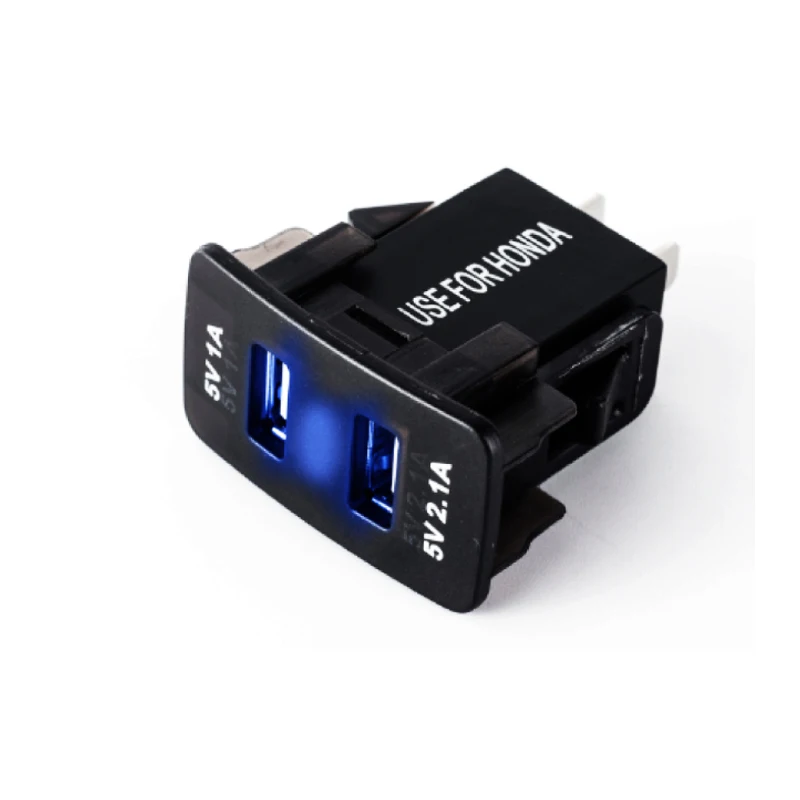 Waterproof 12V-24V Mini Micro Dual USB Plug Car Motorcycle Cigarette Lighter Socket Charger + LED Digital Voltmeter Meter | Автомобили и