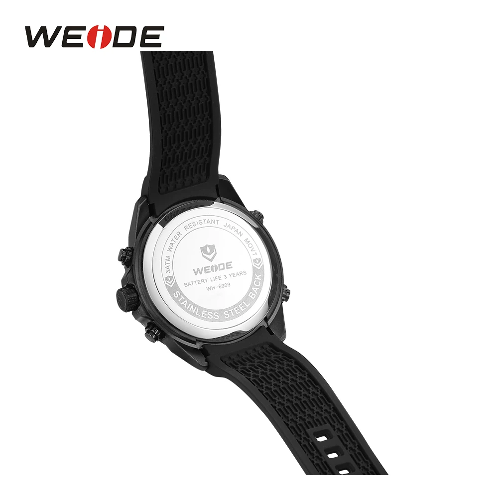 WEIDE роскошные стильные мужские Кварцевые спортивные наручные часы повседневные