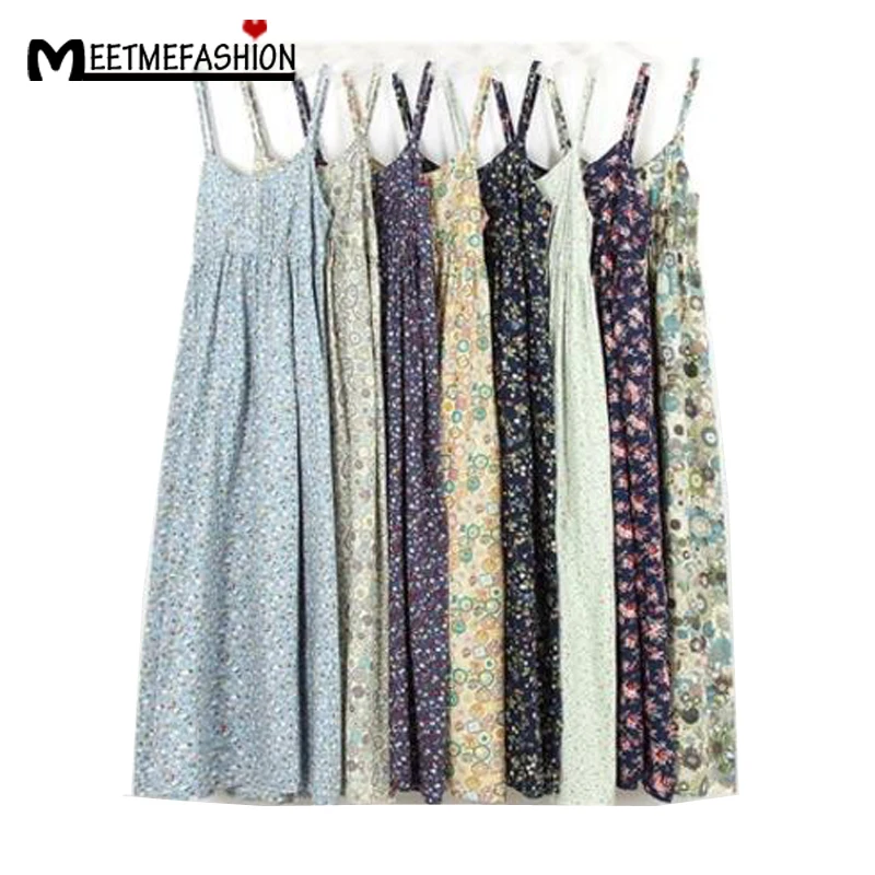 MEETMEFASHION Mori girl летнее платье 2018 100% хлопок Vestidos женское сексуальное повседневное