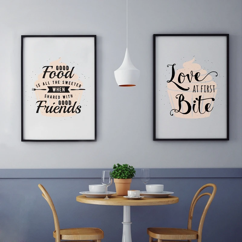 Хорошая еда с друзьями фотография и постер Картина на холсте кексов картина