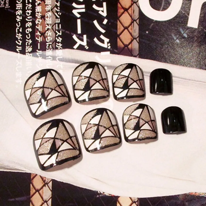 Гель Лак Для Ногтей Ногти Искусственные Акриловые Поддельные Toenail Советы Мода