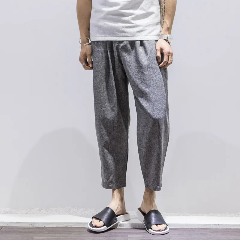 Новинка 2016 хлопковые свободные шаровары для отдыха брюки до щиколотки летние