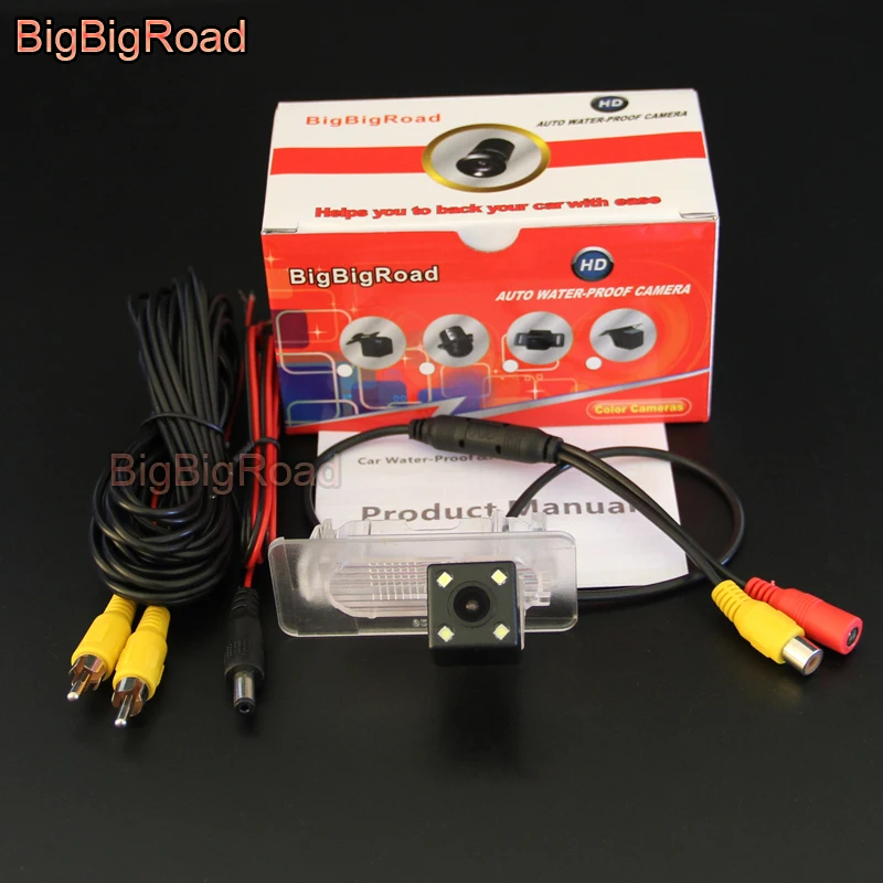

BigBigRoad Car Rear View Reversing Backup Parking Camera For Toyota Corolla 2014 2015 2016 2017 2018 E170 ( Russian vision
