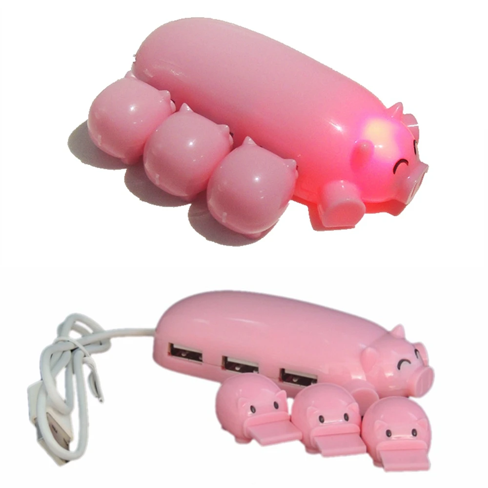 USB концентратор с индикатором светильник 3 портами 2 0|Кабели передачи данных| |