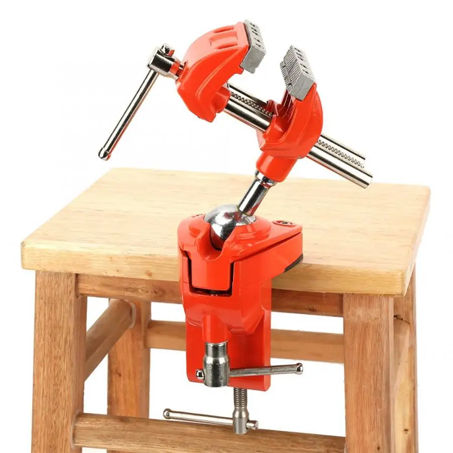 Тиски для деревообработки вращающиеся на 360 ° Мини тиски регулируемая ширина 70 мм