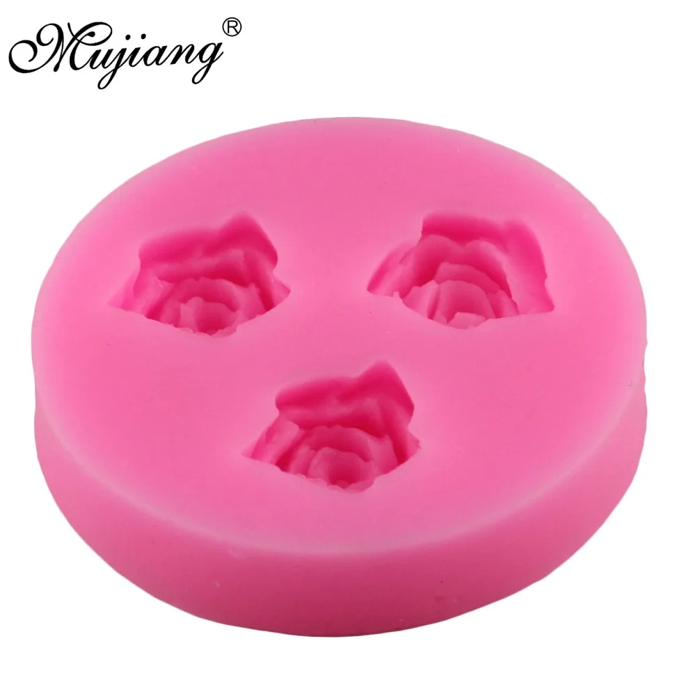 Mujiang розовые силиконовые формы в виде цветка помадка для украшения торта