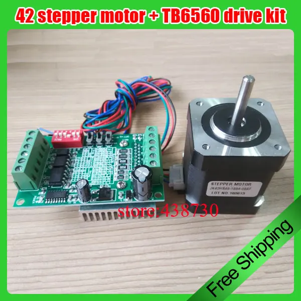 Шаговый двигатель 42 + приводной комплект TB6560/48 мм 1 6 А 0 52 нм|driving kit|tb6560 stepper motortb6560 kit