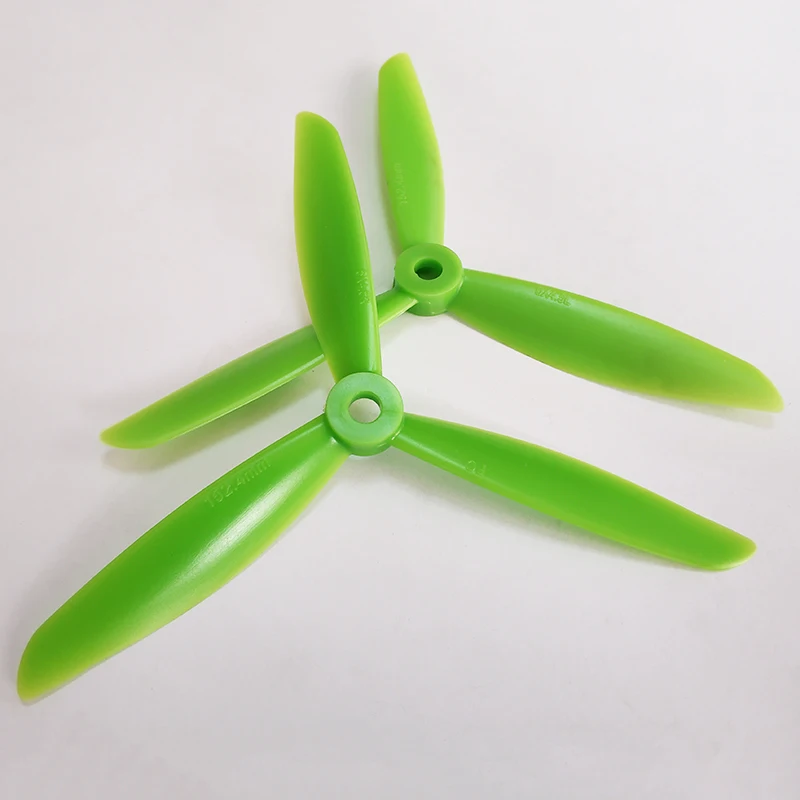 6045 3-Blade Propeller 6*4.5*3 Prop Green Props CW CCW For QAV250 Multicopter | Игрушки и хобби