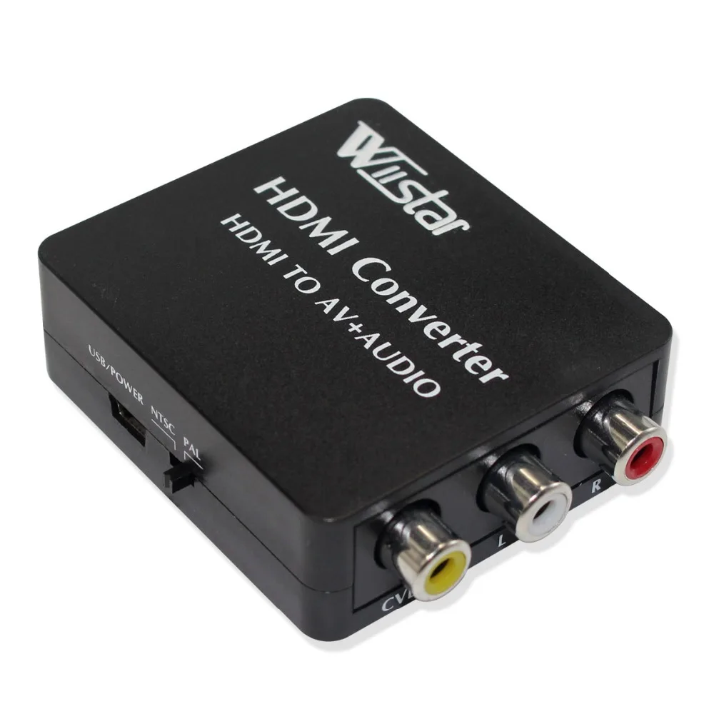 HDMI2AV преобразователь HDMI в AV + Опора аудио конвертера SPDIF коаксиальный NTSC PAL