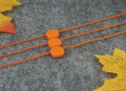 Orange 1000 шт., 18 цветов, бирка, веревка, защелкивающийся замок, круглый конец, бирка, строчка, застежка, маленькие ювелирные изделия, маркировочные принадлежности - Цвет: Orange