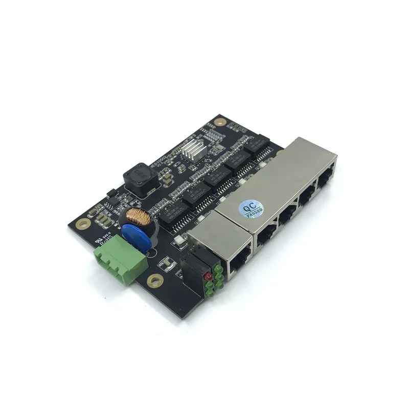 Неуправляемый 5-портовый 10/100M промышленный модуль коммутатора Ethernet PCBA плата OEM