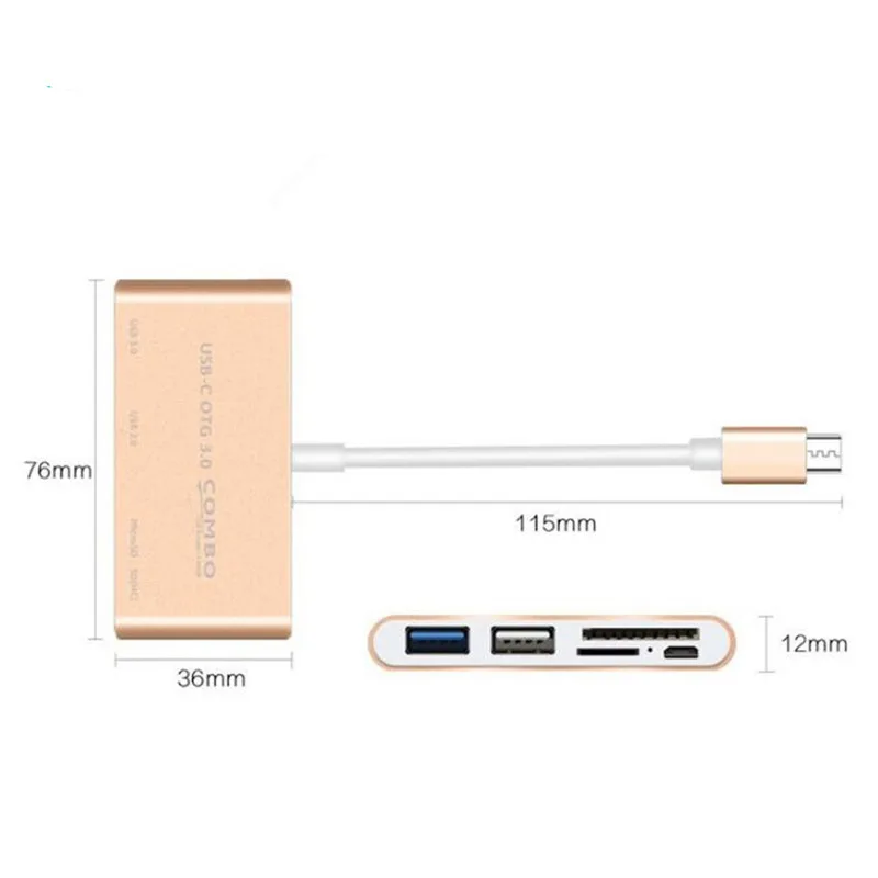 Офисный бизнес Многофункциональный TYPE-C3.1 3 0 3.0HUB + SD/TF кардридер type-c
