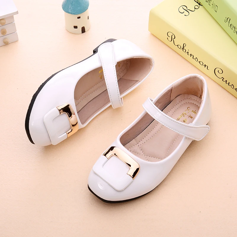 Модные осенние новые вечерние туфли для девочек chaussure Туфли принцессы на плоской