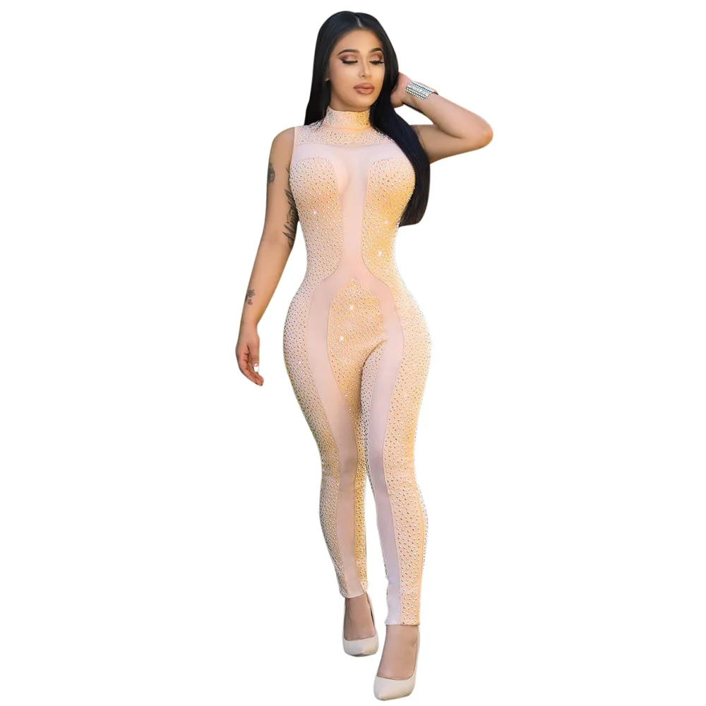 Женский боди на сетчатой основе стразы костюм королевы грации для выступлений
