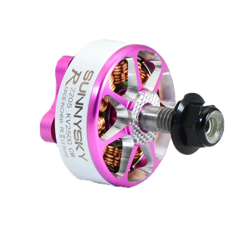 Бесщеточный двигатель SUNNYSKY R2204 2204 KV 2300 CW 3 4S для FPV RC Mini Racing Drone UAV Multicopter Quadcopter|Детали